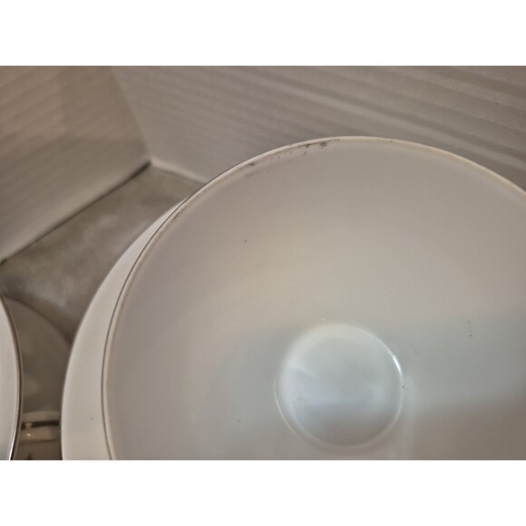 Three Castle China Garland Set Of 4 Teacups And Saucers Pink Roses - Picture 5 of 14